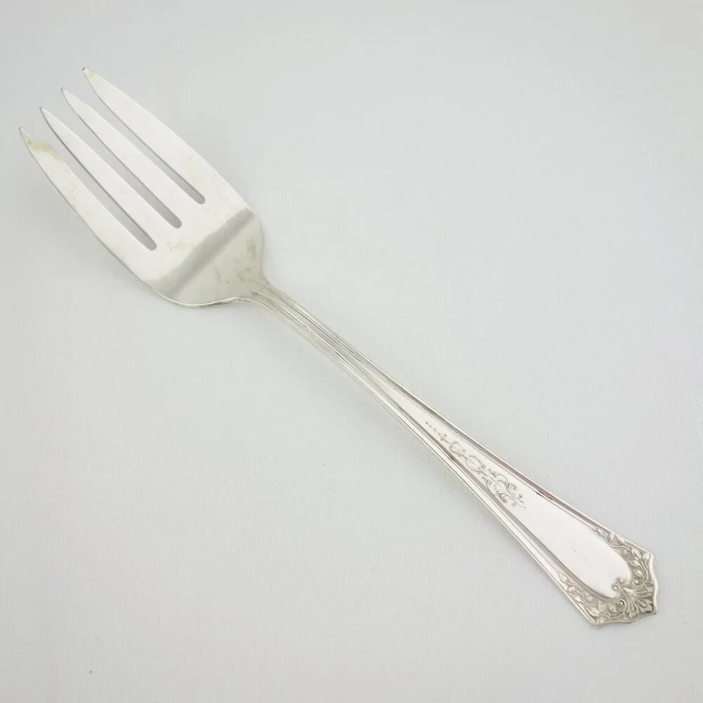 Continental Silverplate Three Cold Meat Serving Fork